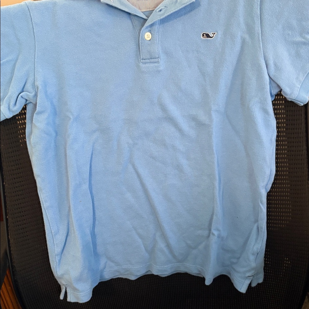Vineyard Vines x target  Light Blue Pique Polo with Whale Logo